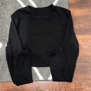 Super cropped long sleeve shirt